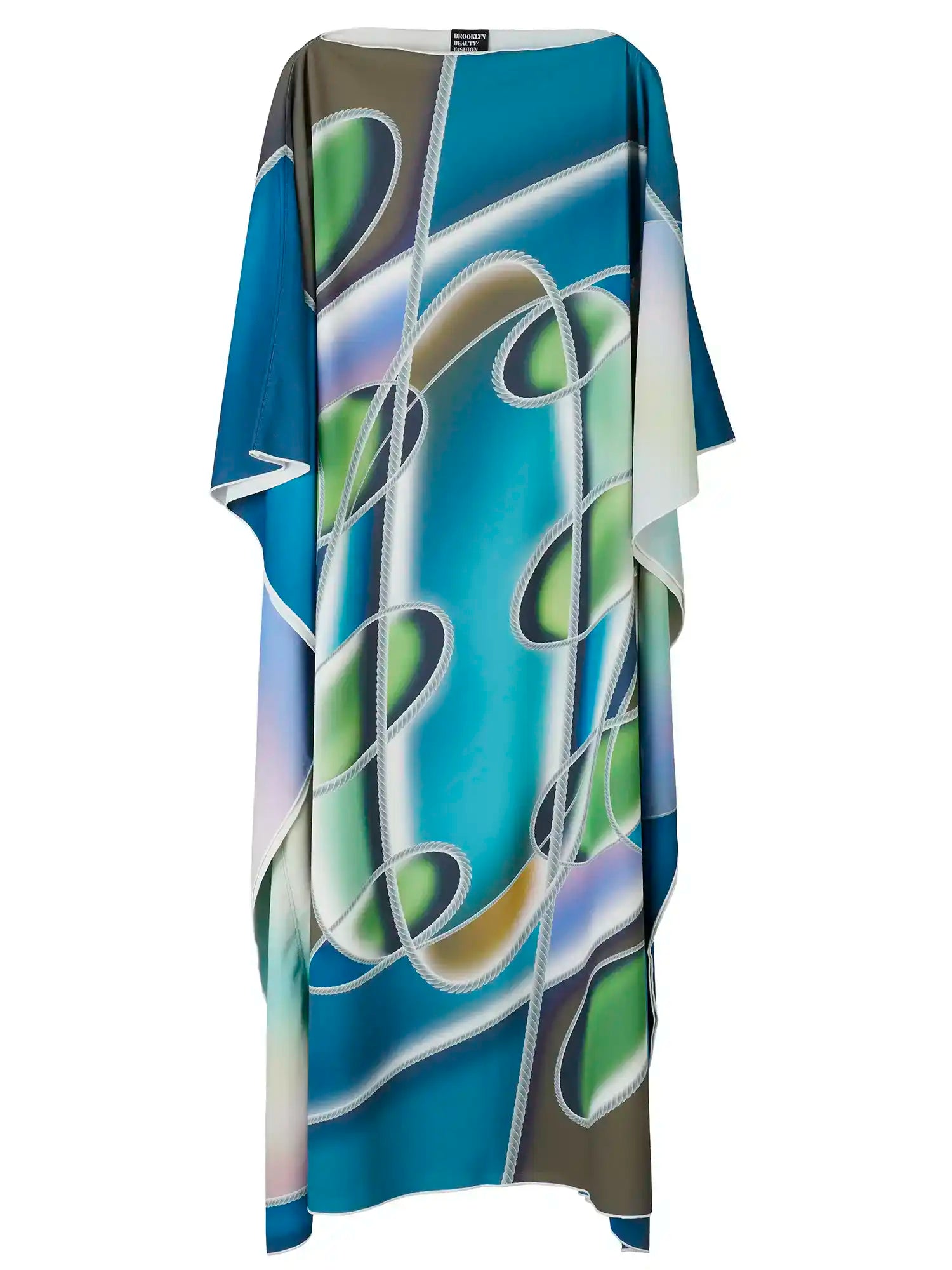 Picture Long Dress Green