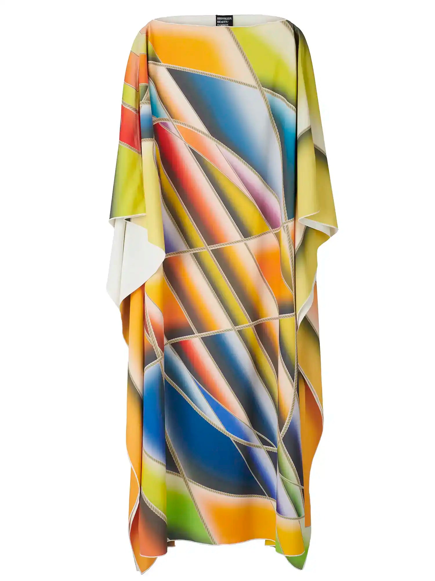 Picture Long Dress Yellow