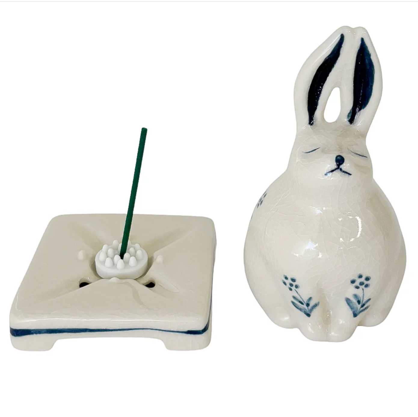 PORCELAIN INCENSE BURNER - Rabbit