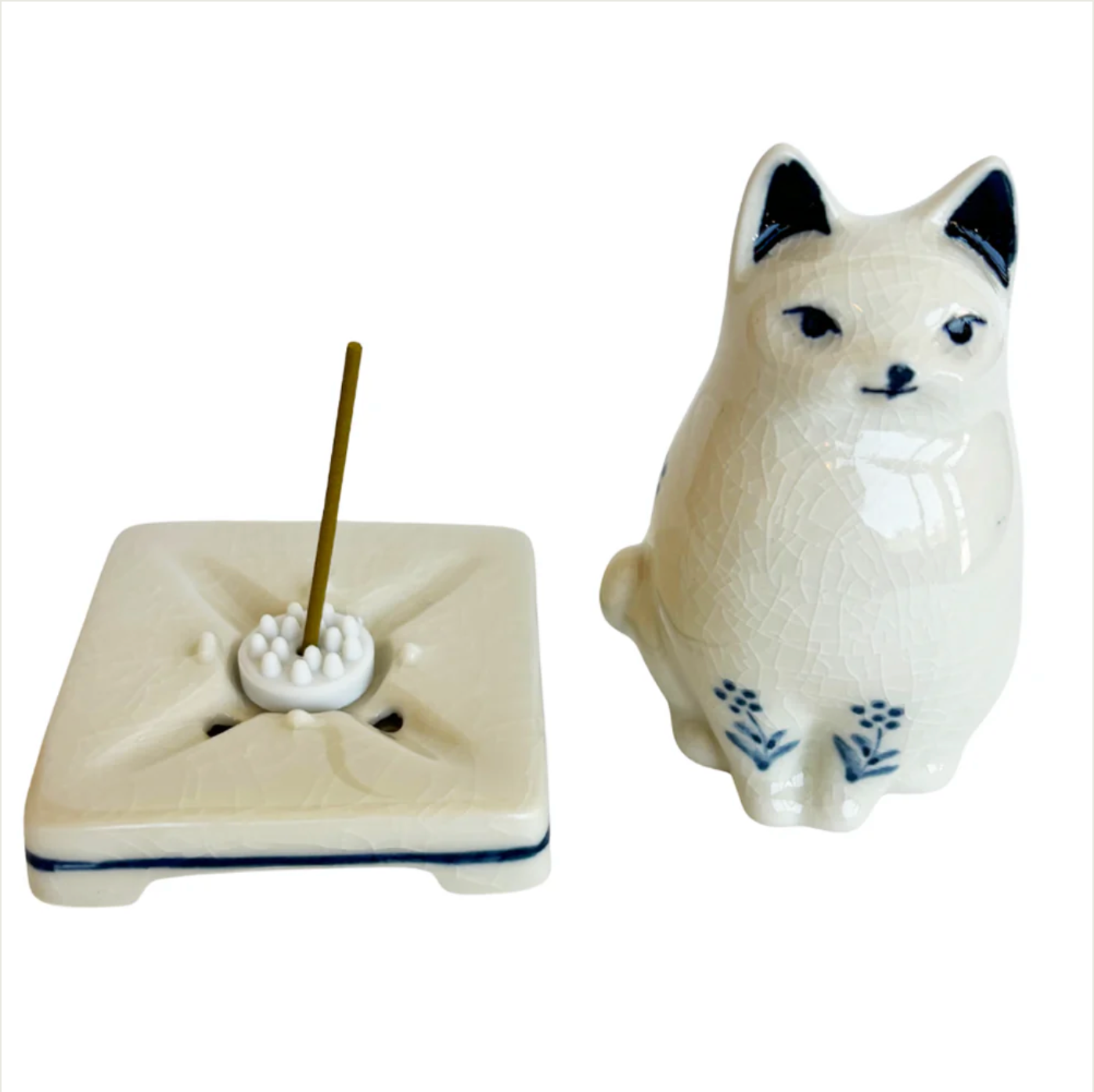 PORCELAIN INCENSE BURNER - Cat