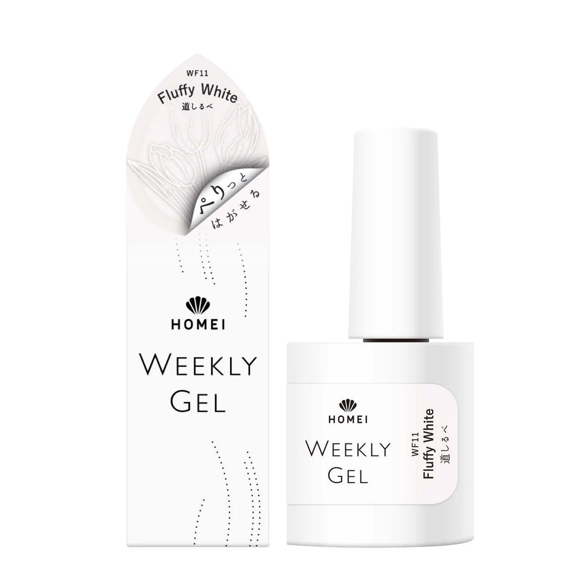 HOMEI Weekly Gel Polish WF11 - Fluffy White